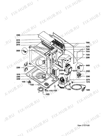 Взрыв-схема микроволновой печи Rex MO924G-XE - Схема узла Functional parts